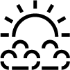 Roof terrace icon